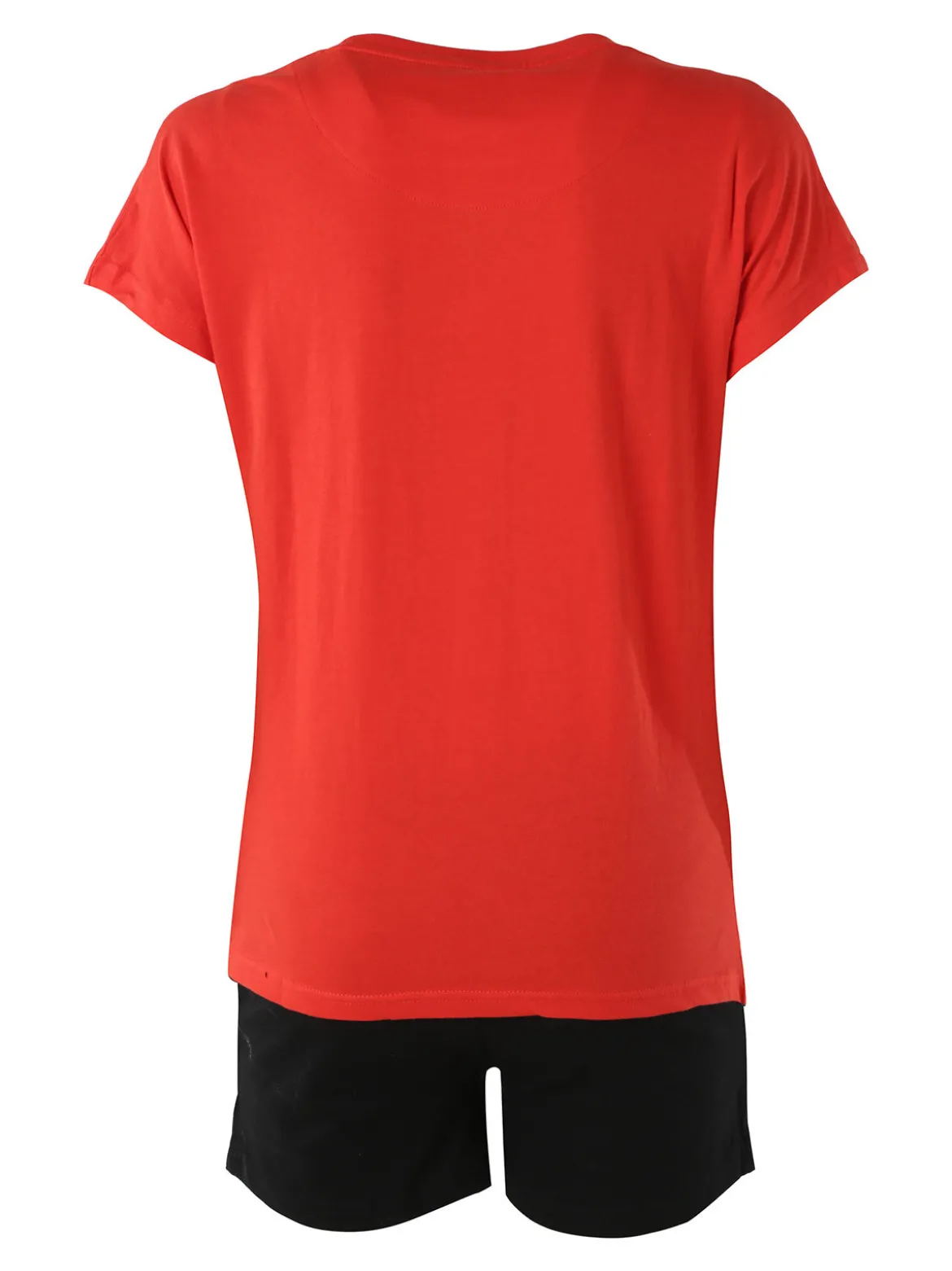 Givova Completo corto da donna in cotone con logo - corallo