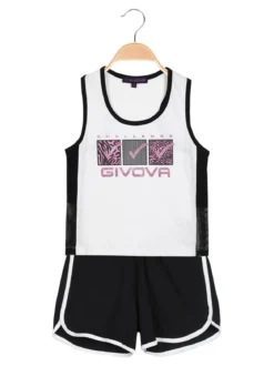 Givova Completo corto sportivo 2 pezzi da bambina