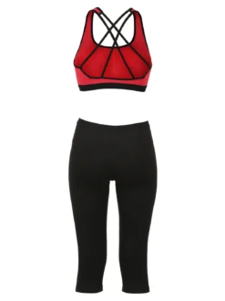 Givova Completo sportivo donna top + leggings a 3/4