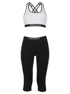 Givova Completo sportivo donna top + leggings a 3/4
