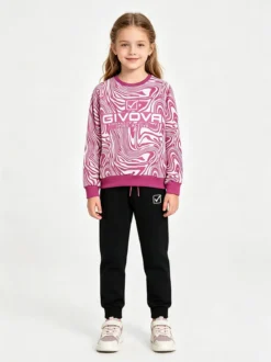 Givova Completo tuta girocollo da bambina - rosa