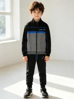 Givova Completo tuta 2 pezzi da bambino con zip - blu