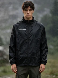 Givova Giacca a vento da uomo con zip