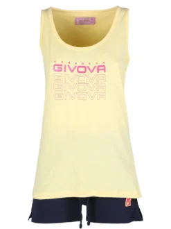 Givova Pigiama corto da donna in cotone con canotta e shorts