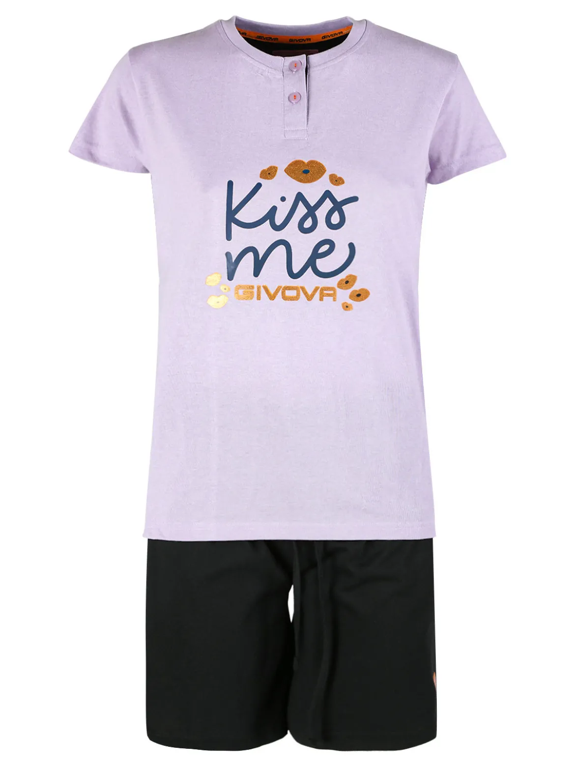 Givova Pigiama corto da donna in misto cotone jersey