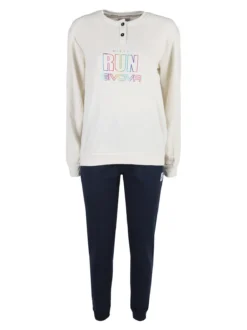 Givova Pigiama donna in cotone interlock - panna