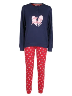 Givova Pigiama lungo da donna in cotone interlock