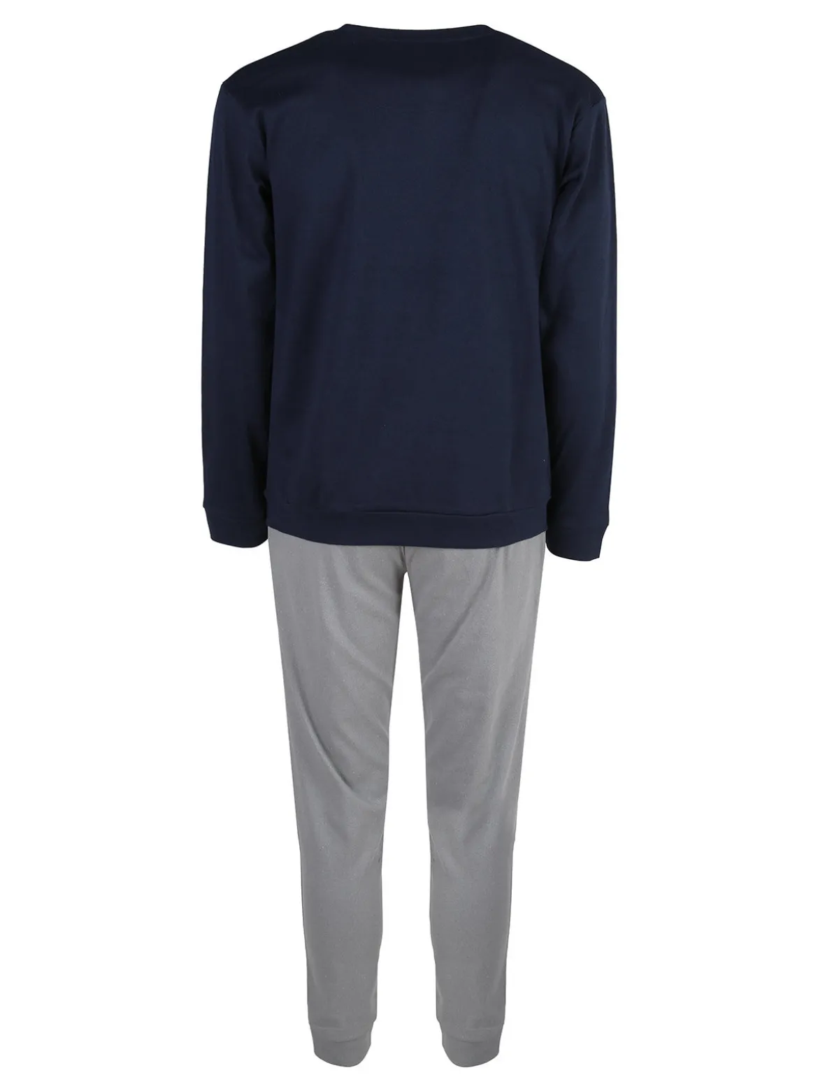 Givova Pigiama lungo da uomo in misto cotone interlock - blu scuro