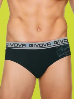 Givova Slip da uomo in cotone bielastico - blu scuro