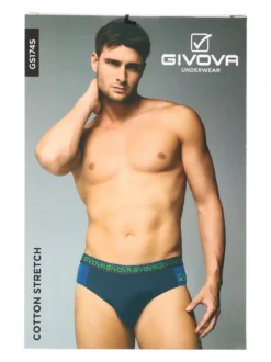 Givova Slip da uomo in cotone stretch - nero