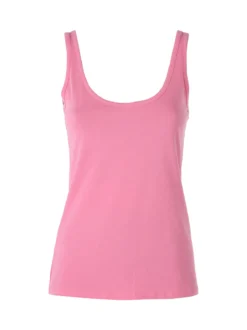 Givova Top donna in cotone bielastico a spalla larga - fucsia