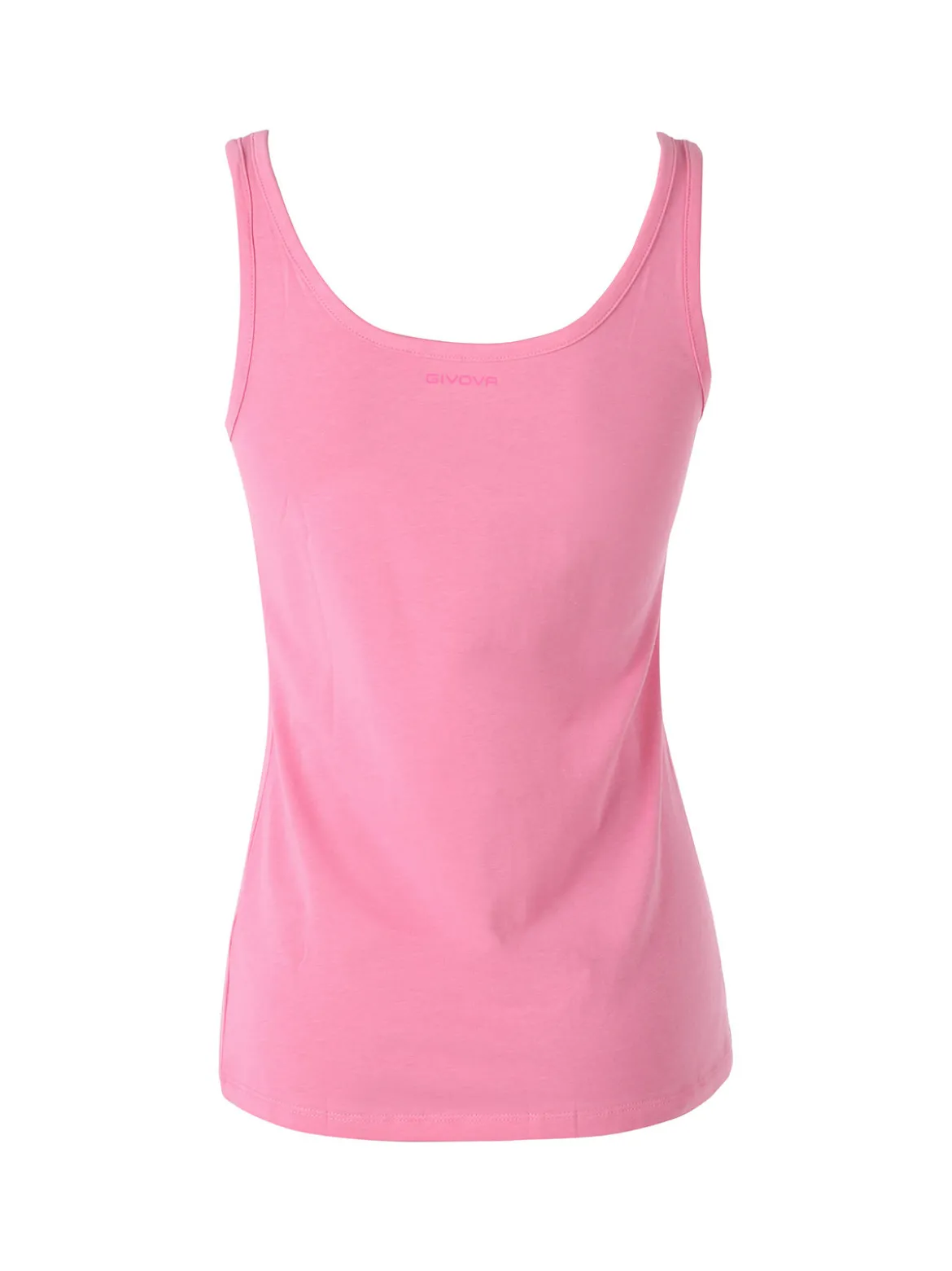 Givova Top donna in cotone bielastico a spalla larga - fucsia