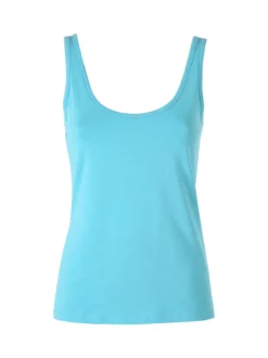 Givova Top donna in cotone bielastico a spalla larga - turchese