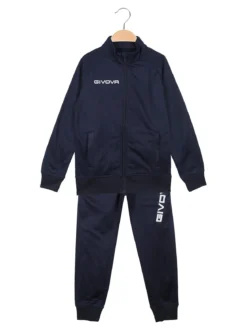 Givova Tuta sportiva 2 pezzi da bambini felpata - blu