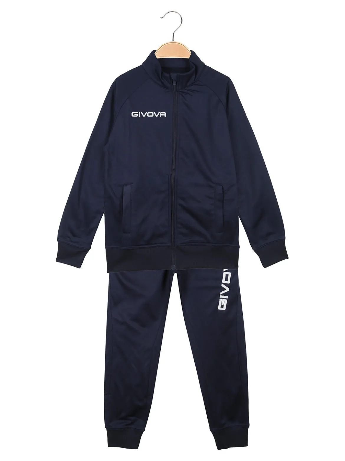 Givova Tuta sportiva 2 pezzi da bambini felpata - blu