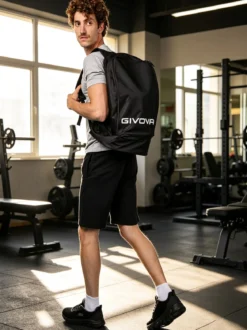 Givova Zaino sportivo con tasca porta scarpe - nero