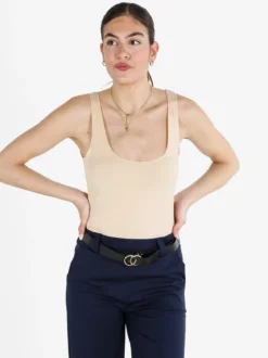 Gladys Canotta girocollo da donna in viscosa