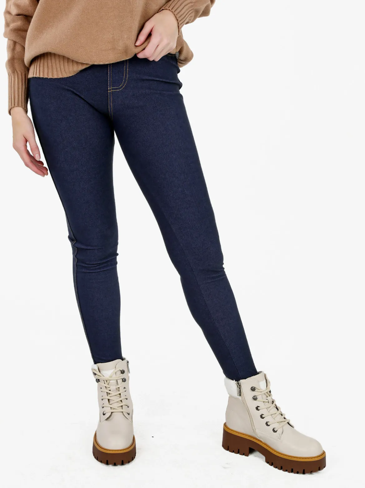 Gladys Jeggings donna con interno felpato - jeans