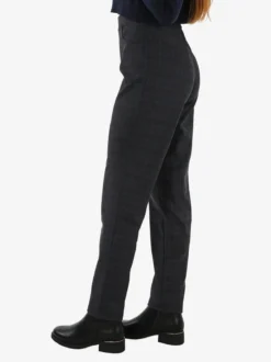 Gladys Leggings donna pied de poule con interno in pile - blu scuro