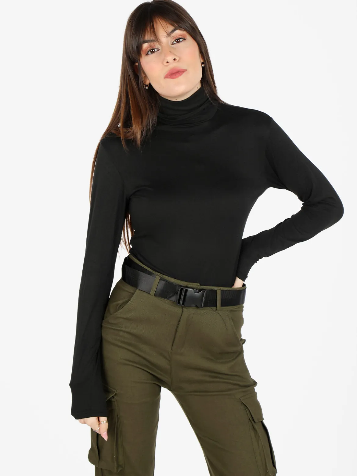 Gladys Maglia dolcevita donna in microfibra