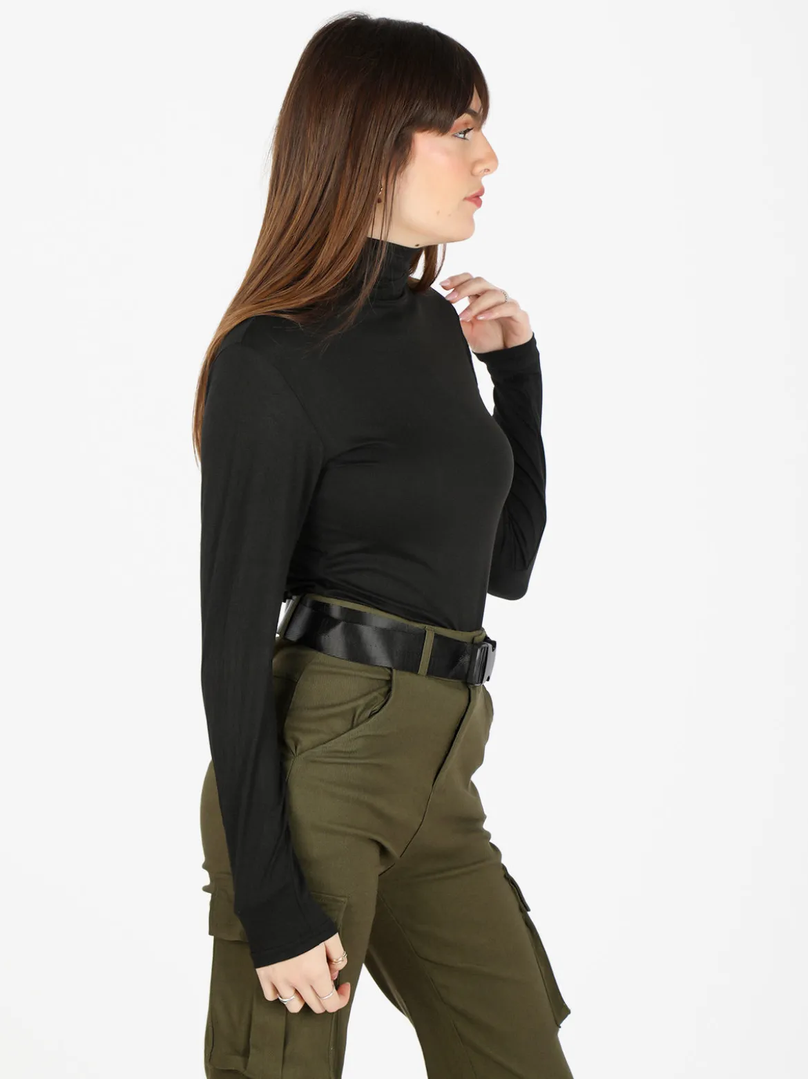 Gladys Maglia dolcevita donna in microfibra
