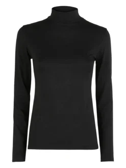 Gladys Maglia donna termo light a lupetto - nero