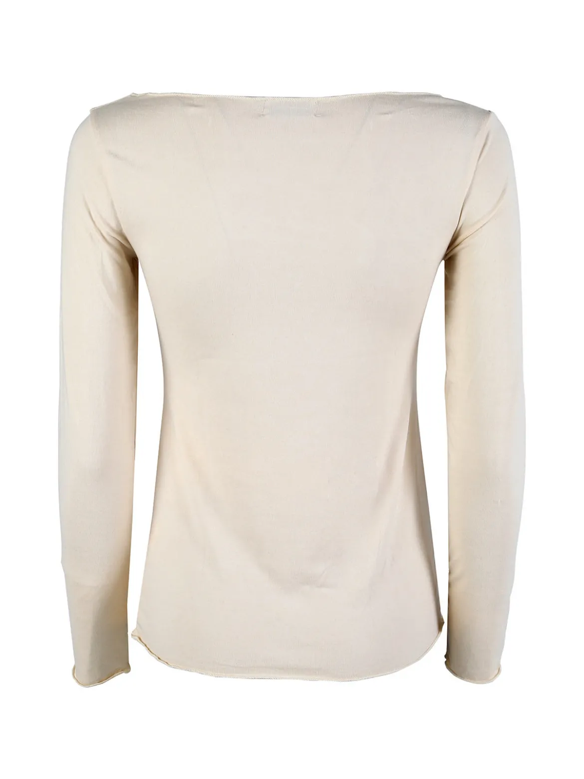 Gladys Maglia donna termo light con scollo a barca - naturale
