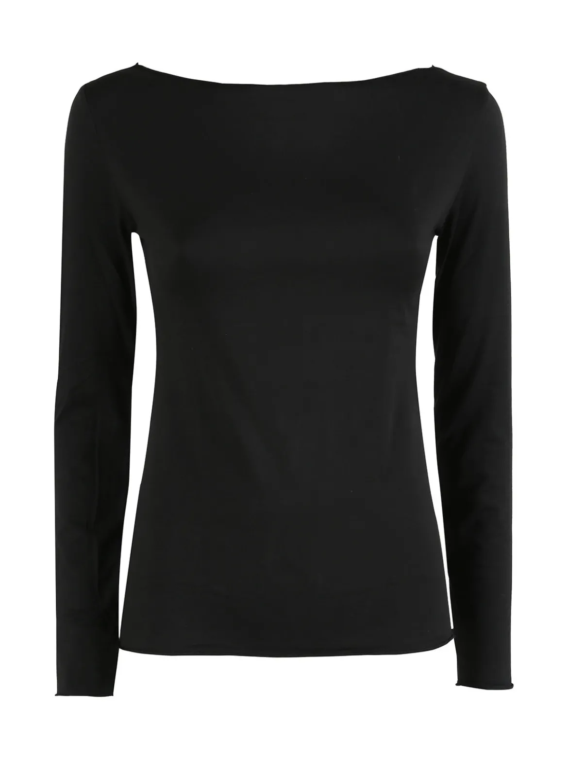 Gladys Maglia donna termo light con scollo a barca - nero