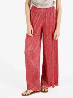 Gladys Pantaloni da donna a gamba larga plissettati