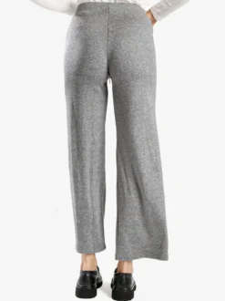 Gladys Pantaloni donna a gamba larga con coulisse - grigio