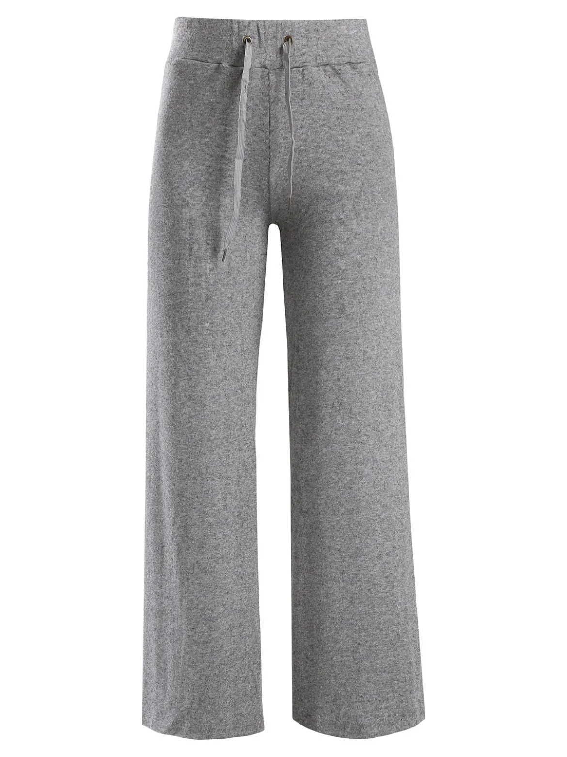 Gladys Pantaloni donna a gamba larga con coulisse - grigio