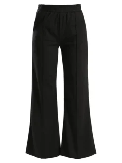Gladys Pantaloni donna a gamba larga con interno in pile - nero