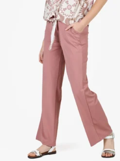 Gladys Pantaloni donna in tessuto tecnico a gamba larga