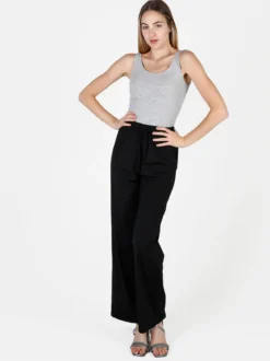 Gladys Pantaloni donna in tessuto tecnico a gamba larga