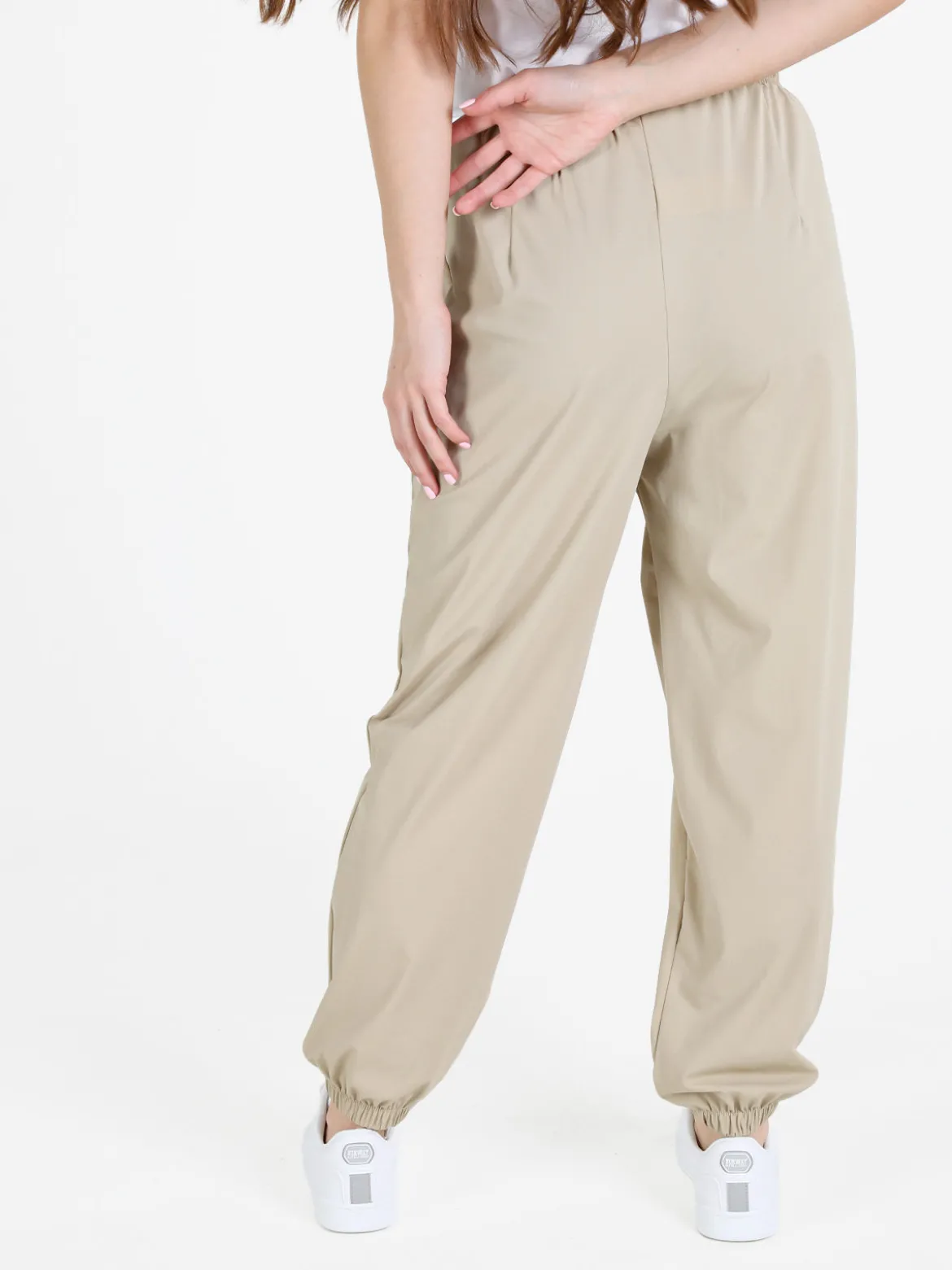 Gladys Pantaloni donna in tessuto tecnico con polsini