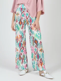 Gladys Pantaloni donna leggeri a palazzo colorati