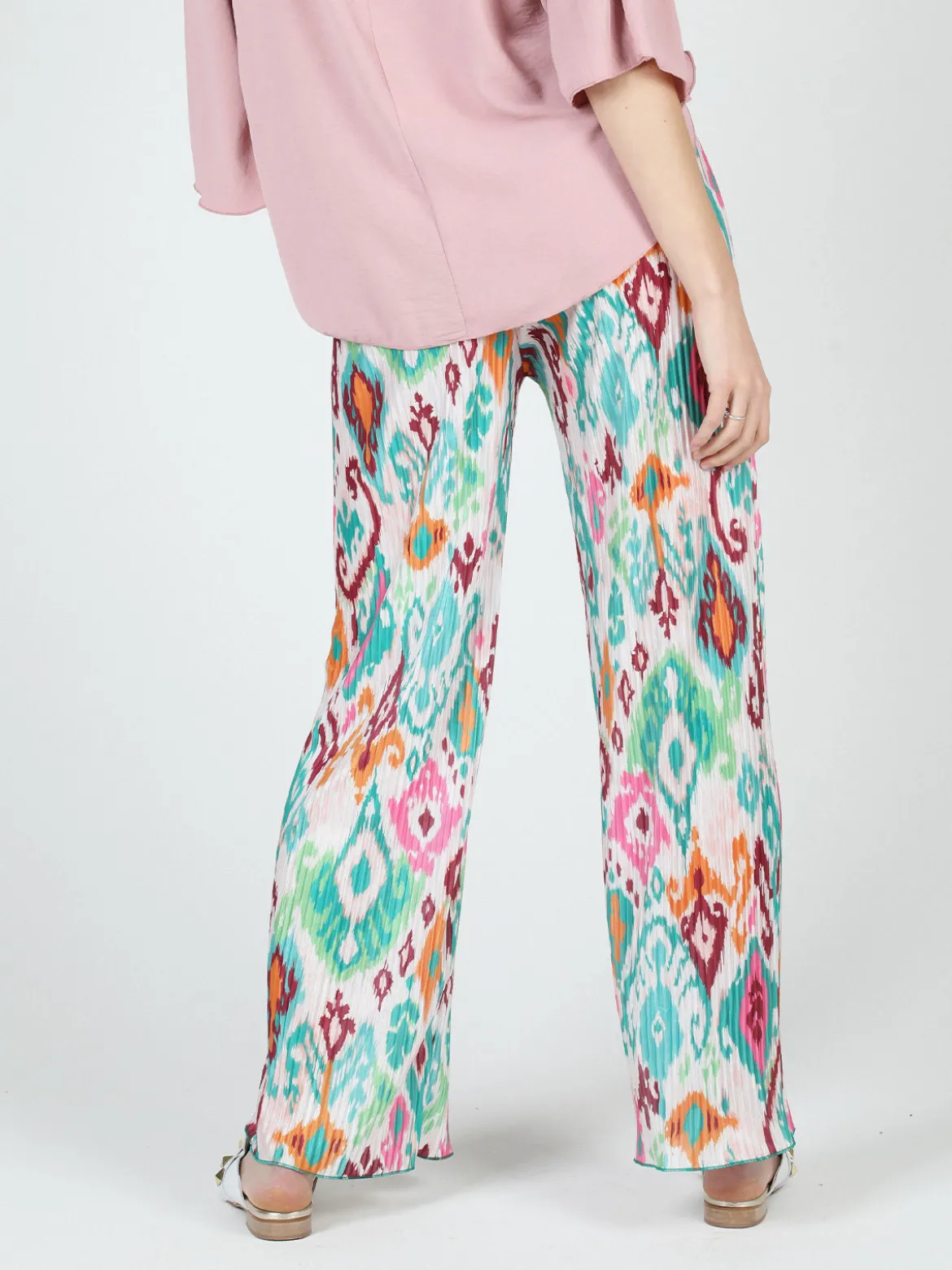 Gladys Pantaloni donna leggeri a palazzo colorati