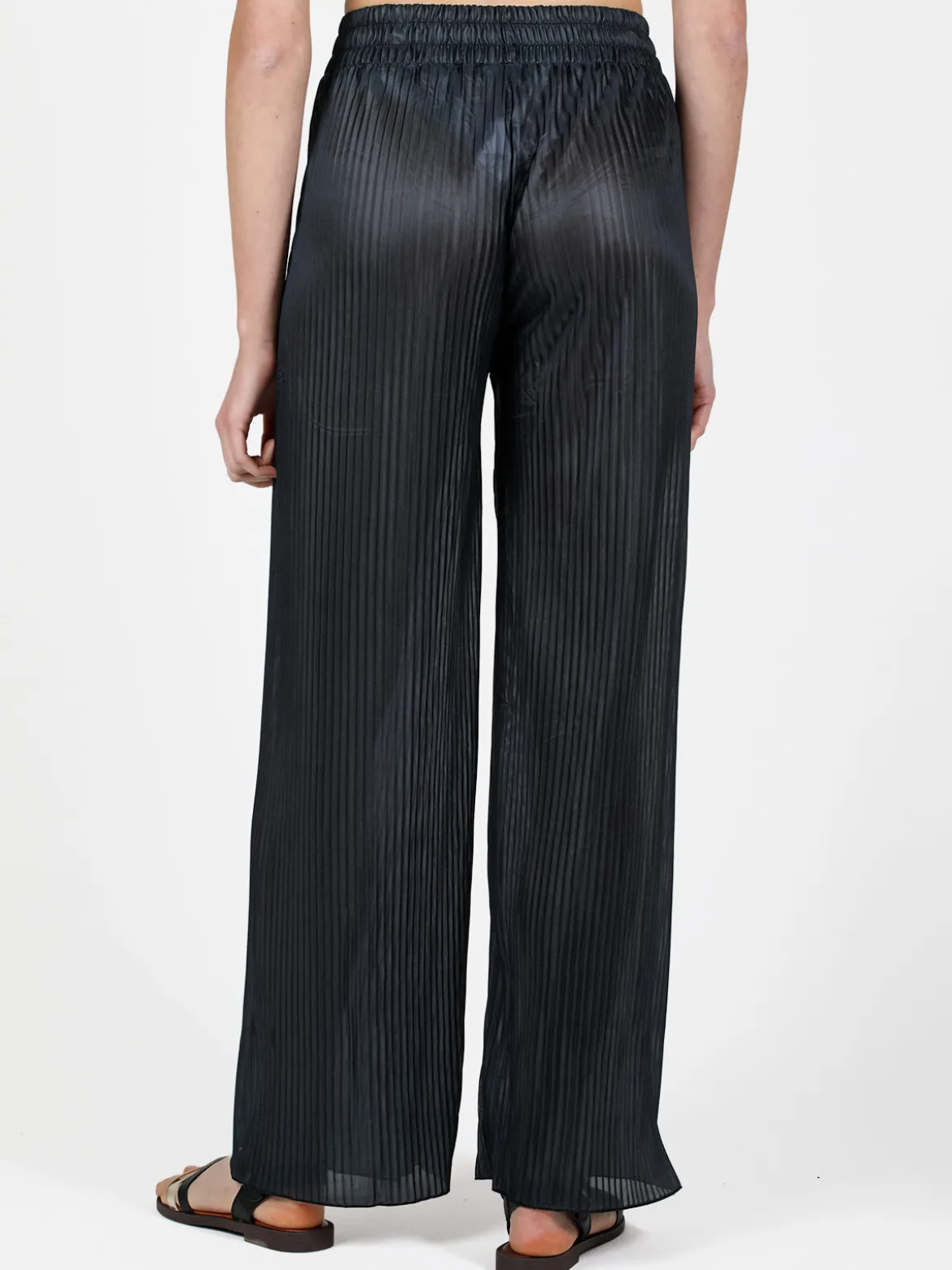 Gladys Pantaloni donna leggeri a palazzo plissettati