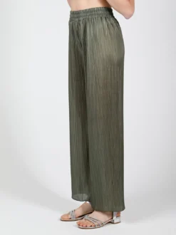 Gladys Pantaloni donna leggeri a palazzo plissettati