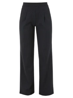 Gladys Pantaloni donna morbidi a gamba larga - nero