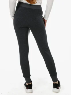 Gladys Pantaloni donna sportivi con polsini e interno di pelo - grigio scuro