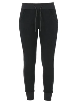 Gladys Pantaloni donna sportivi con polsini e interno di pelo - grigio scuro
