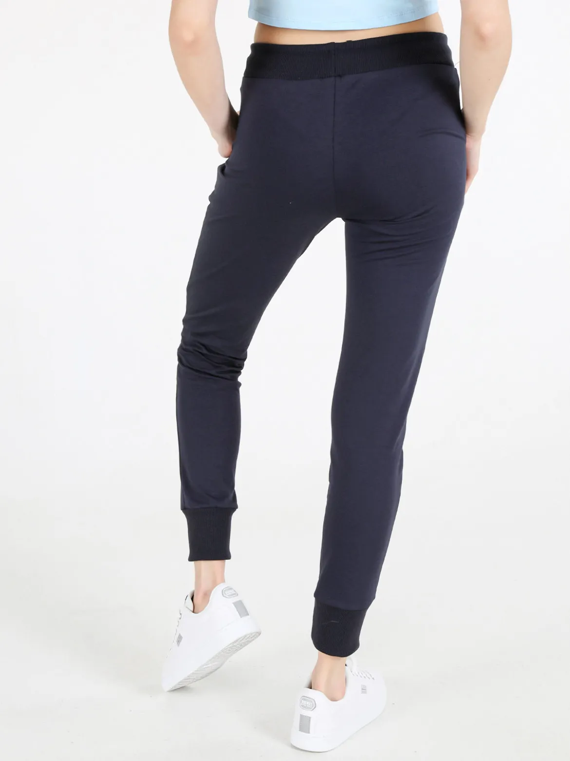 Gladys Pantaloni tuta da donna con coulisse e polsini