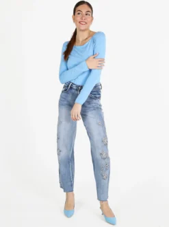 Gladys T-shirt donna a maniche lunghe in viscosa