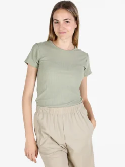 Gladys T-shirt donna girocollo a costine