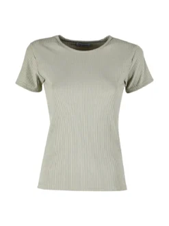 Gladys T-shirt donna girocollo a costine