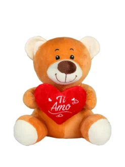 Glammy Peluche cane con cuore e scritta "TI AMO"