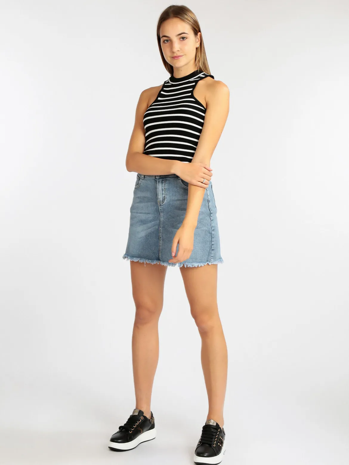 Golden Days Paris Top cropped in maglia