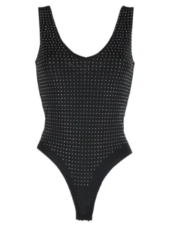 Gondola Blu Body donna smanicato con strass