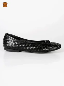 Green Land Ballerine donna intrecciate in pelle
